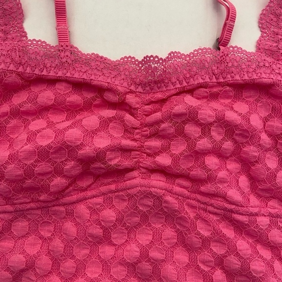 Abercrombie Kids XL hot pink bralette with polka dot motif EUC - Picture 2 of 7